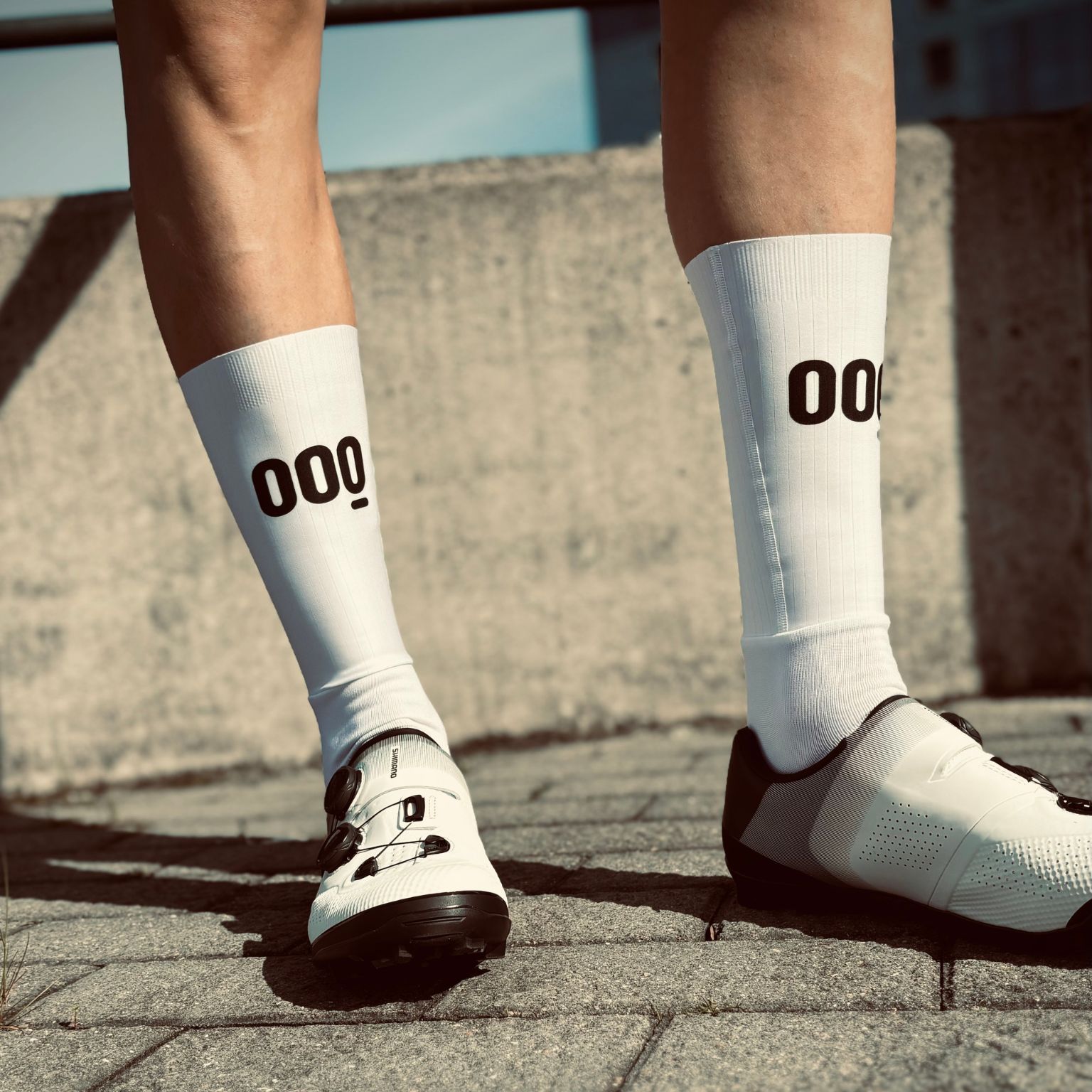 Ajuste alto en calcetines aero ciclismo Mooquer