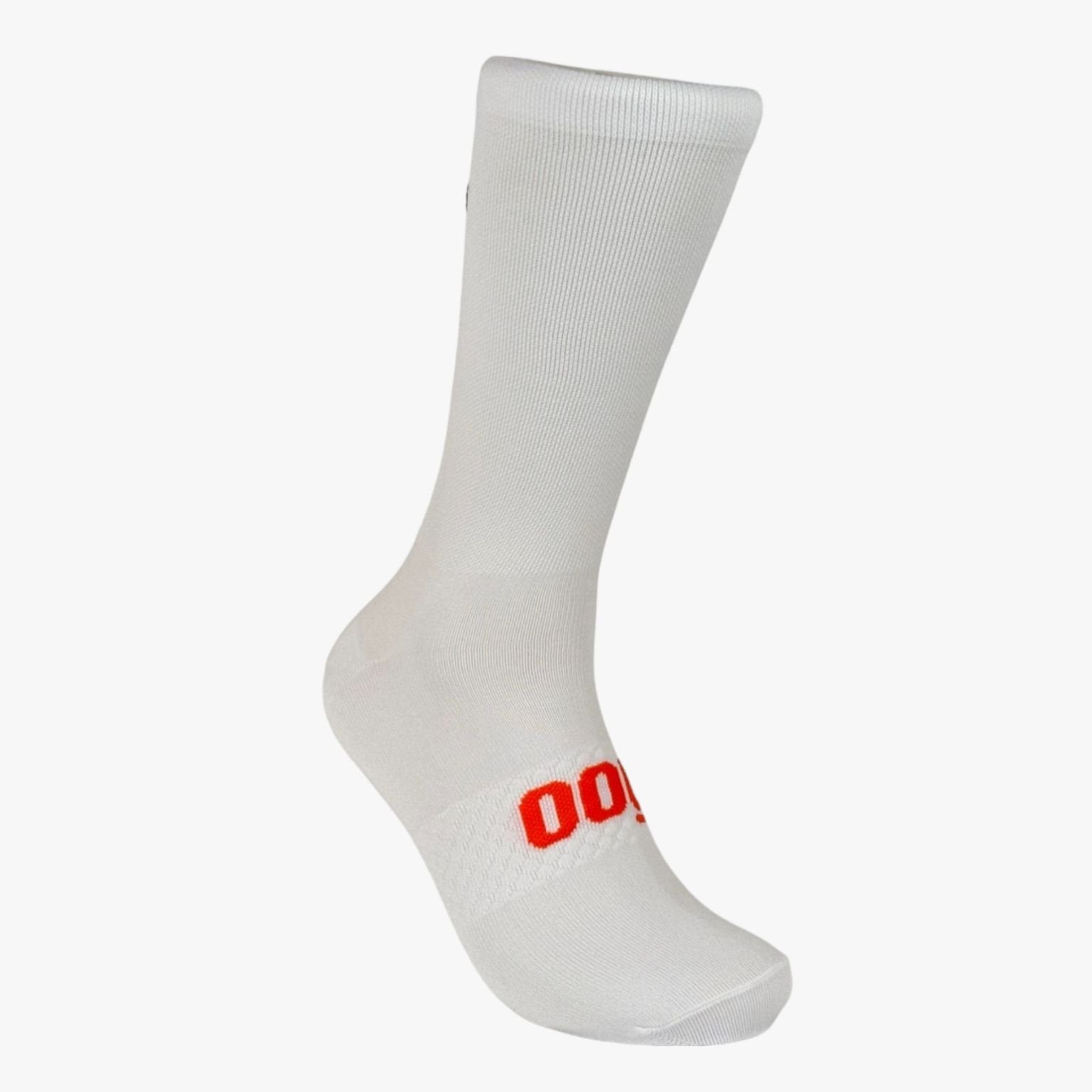 Calcetines blancos de ciclismo