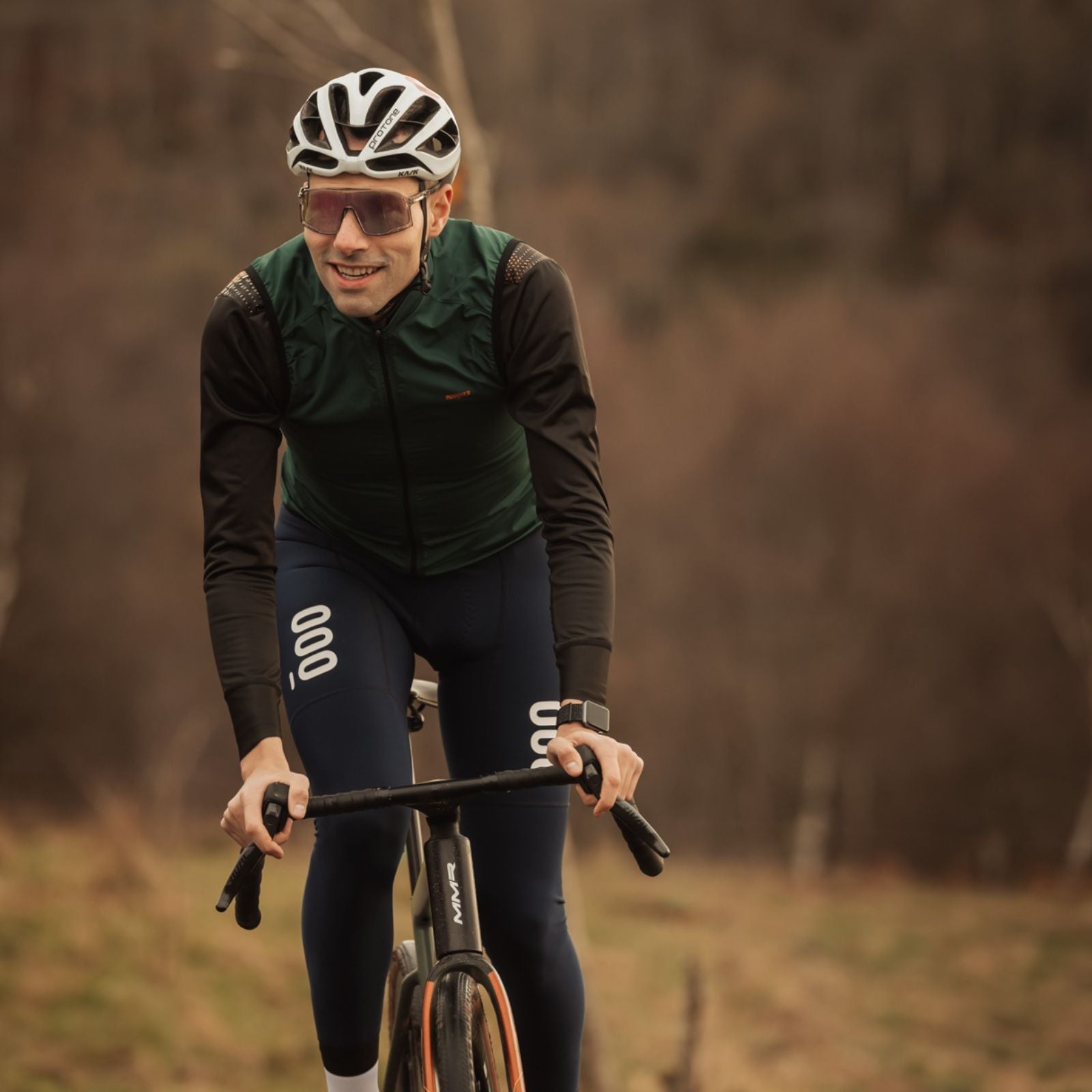 chaleco verde ligero para salir en invierno con chaqueta termica cortavientos Mooquer