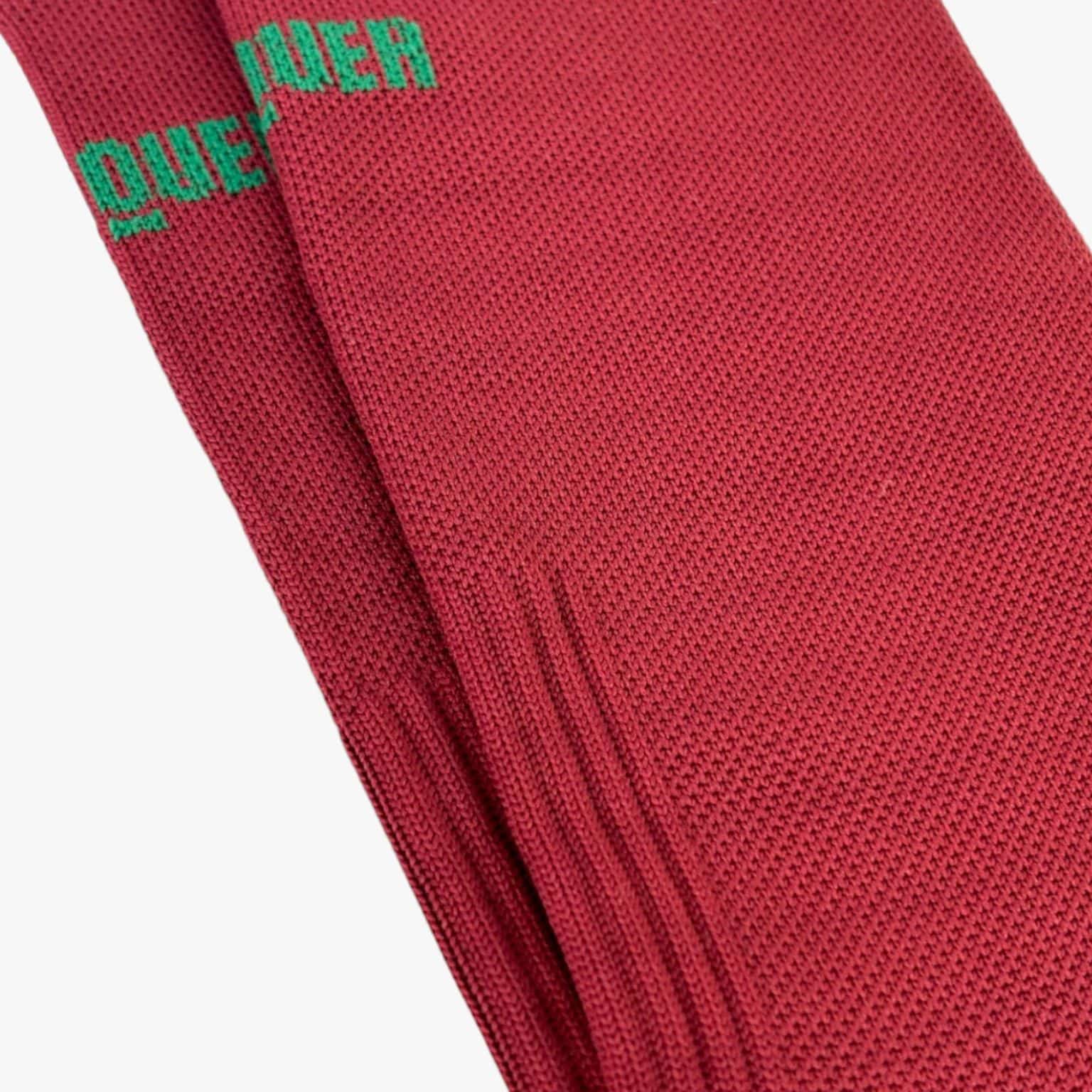 calcetines granate de ciclismo altos