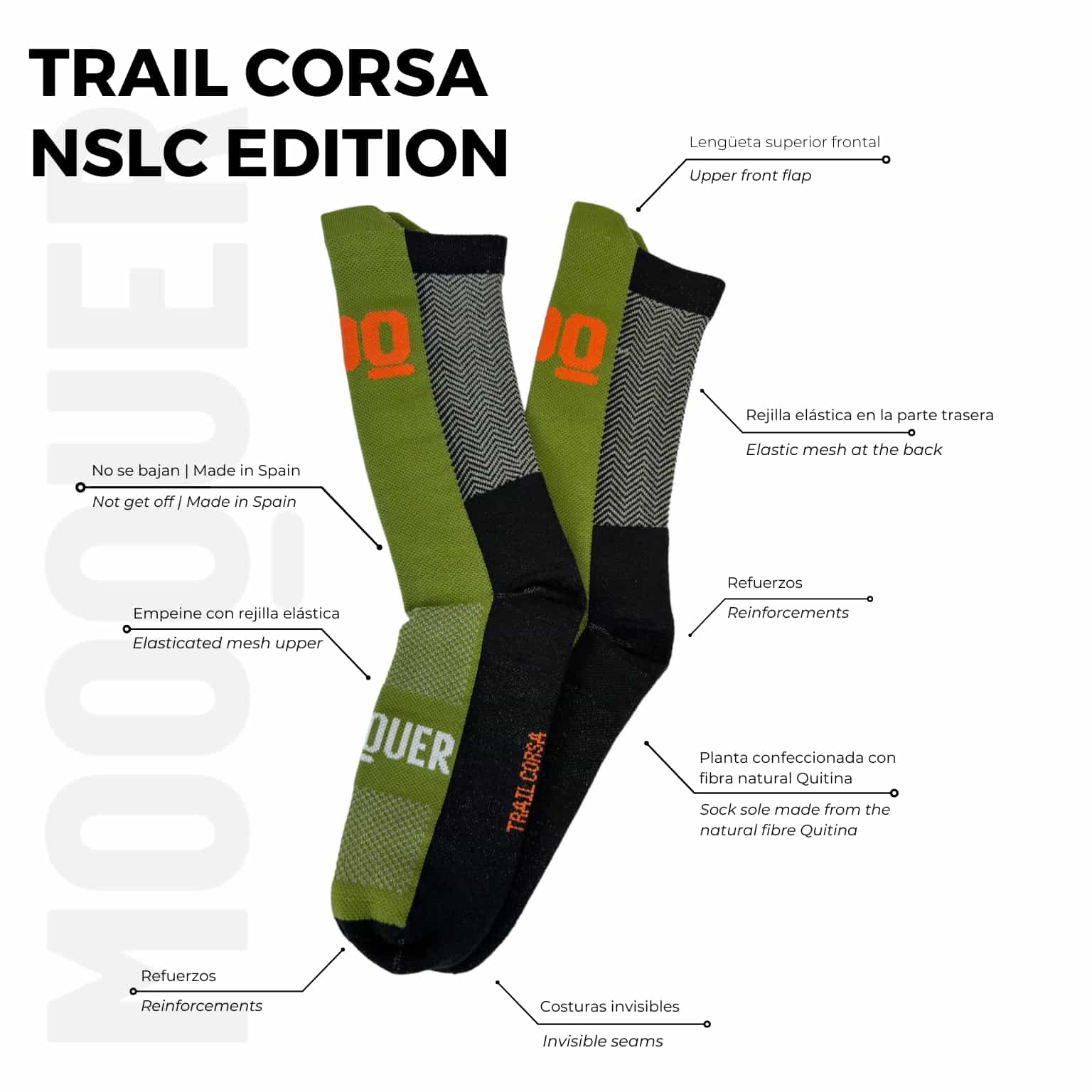 Calcetines trail running Corsa NSLC Edition EVO II