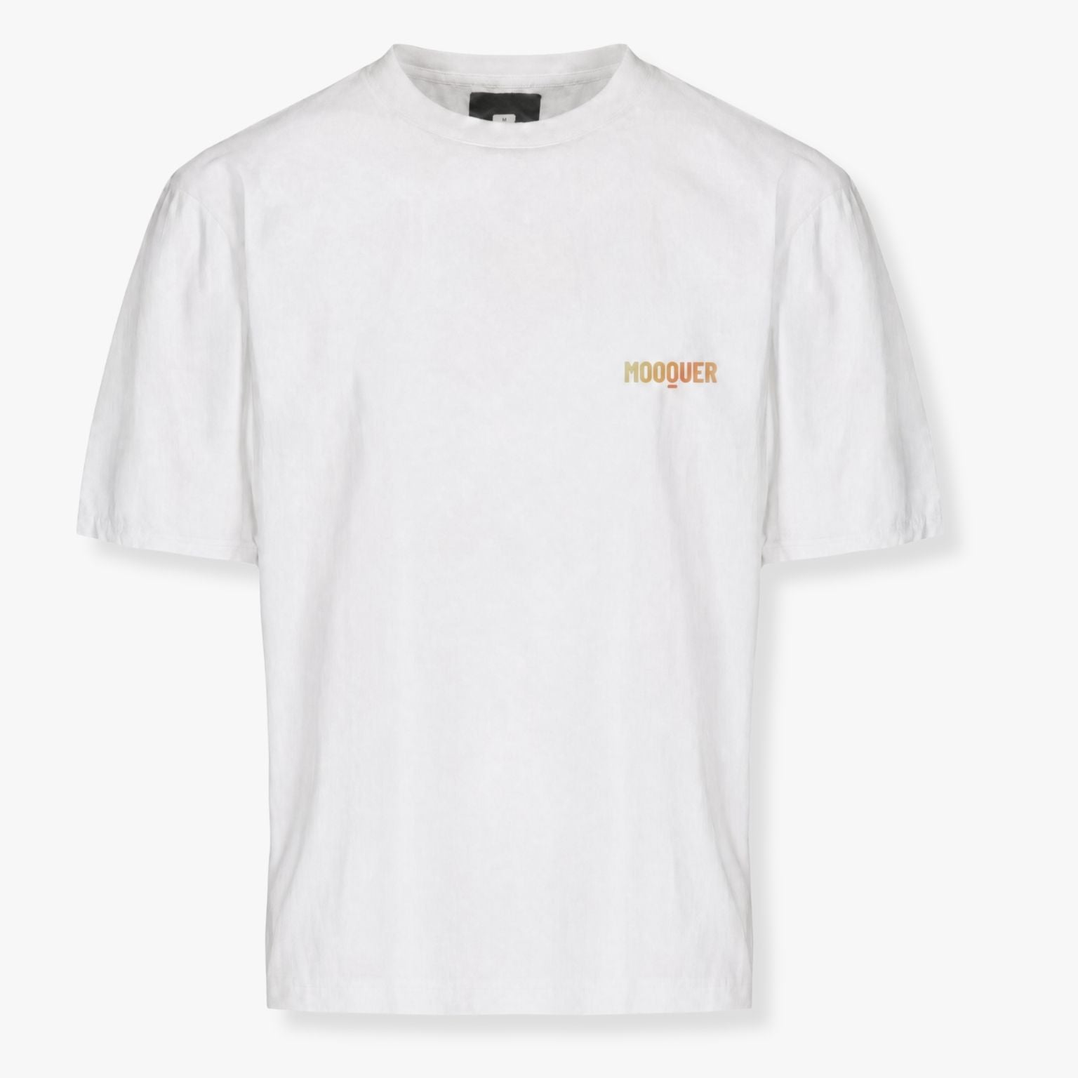 Camiseta lifestyle hombre algodón orgánico Mooquer estampado degradado naranja