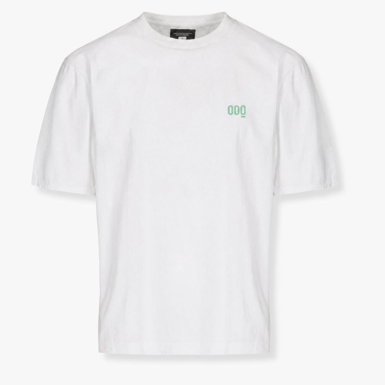 Camiseta lifestyle hombre algodón orgánico Mooquer estampado degradado verde lima