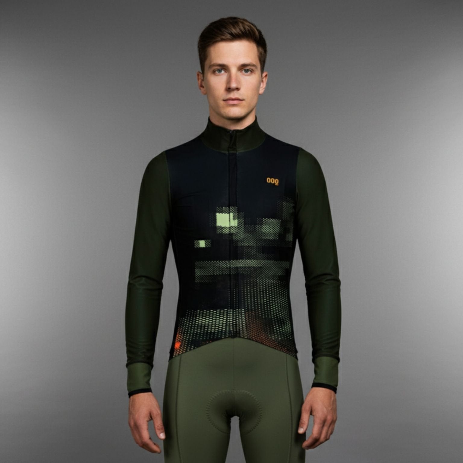 Chaqueta térmica de ciclismo NFT Corsa de Mooquer para invierno (0–10 ºC), vista frontal