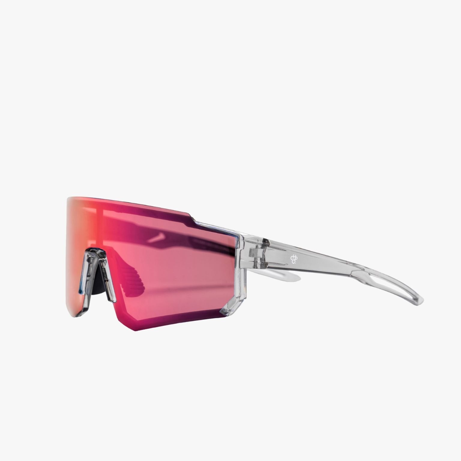 Detalle de la lente Infra Purple Cat 2 (26,6% VLT) en las gafas CHPO Siri Grey Infra Purple para luz cambiante