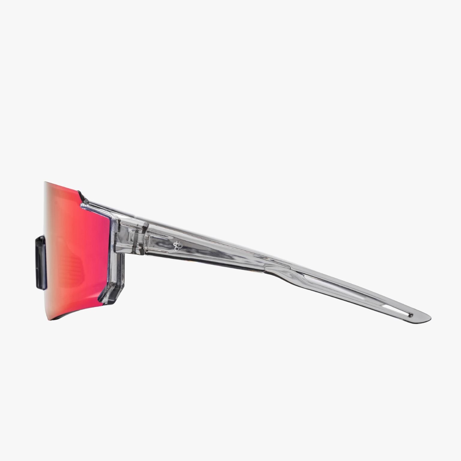 Nariz con goma ajustable y diseño pantalla aero en las CHPO Siri Grey Infra Purple para ajuste estable