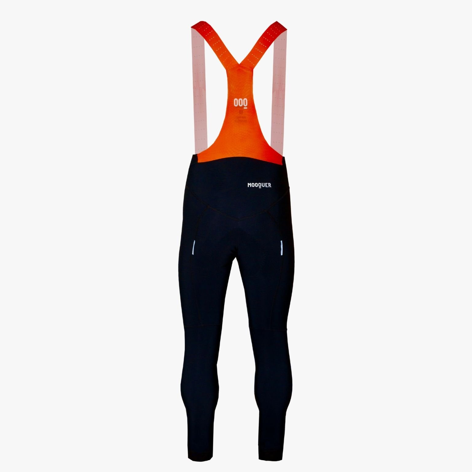 Detalle del bajo sin cremallera y la silicona inyectada interna en el culotte largo Supercorsa Black para ajuste estable