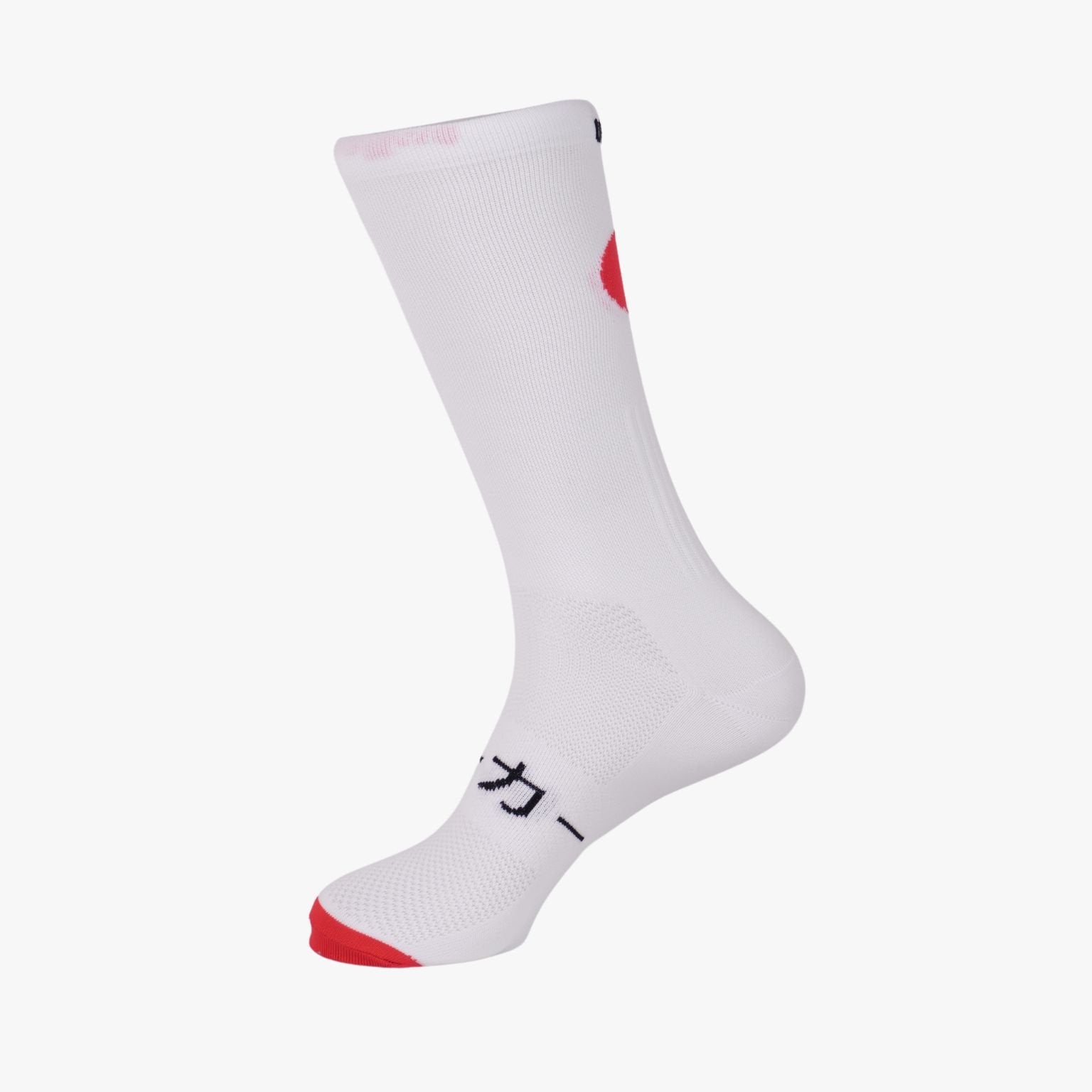 Detalle rejilla transpirable en calcetines Ronin Corsa de ciclismo