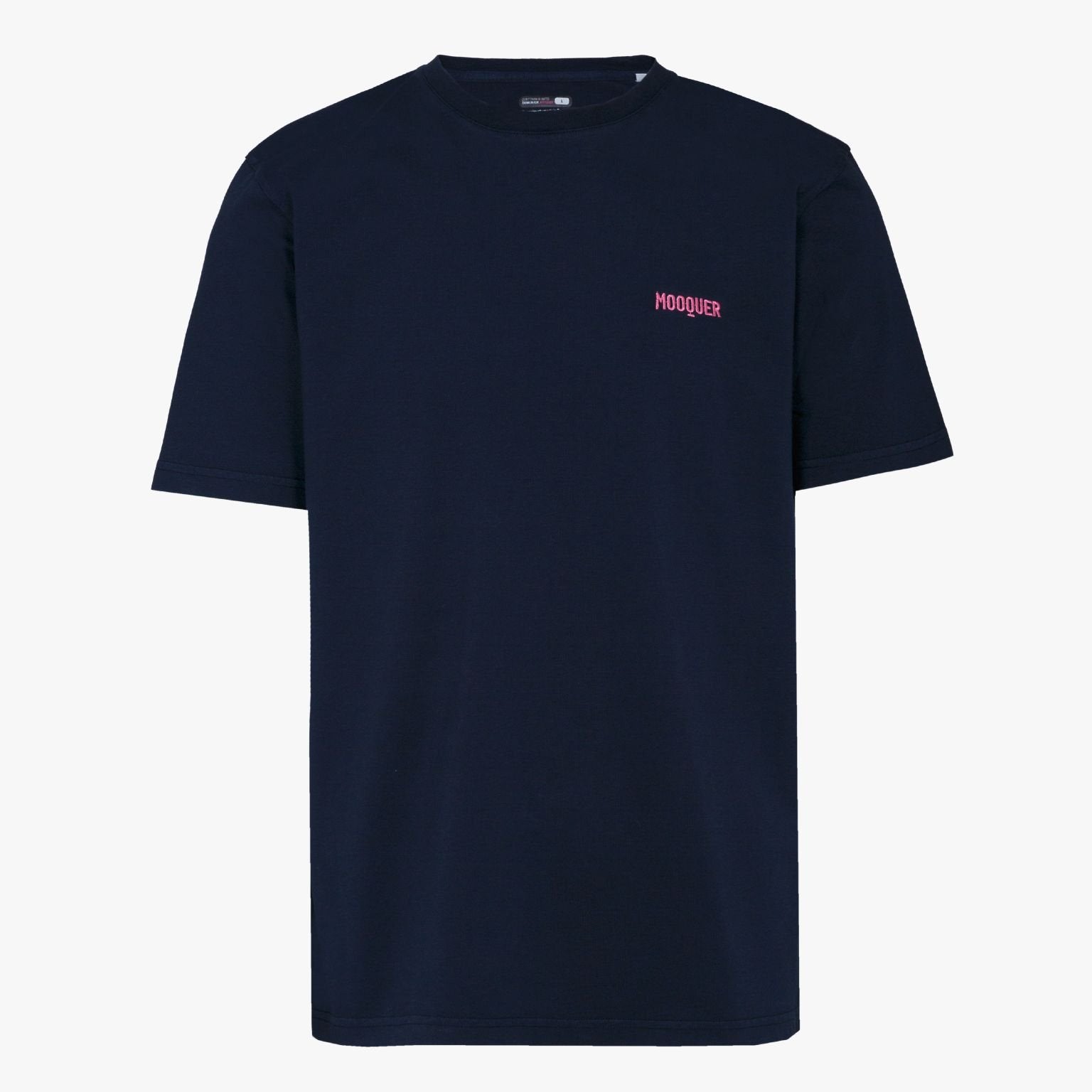 Camiseta de algodón orgánico azul navy Mooquer lifestyle