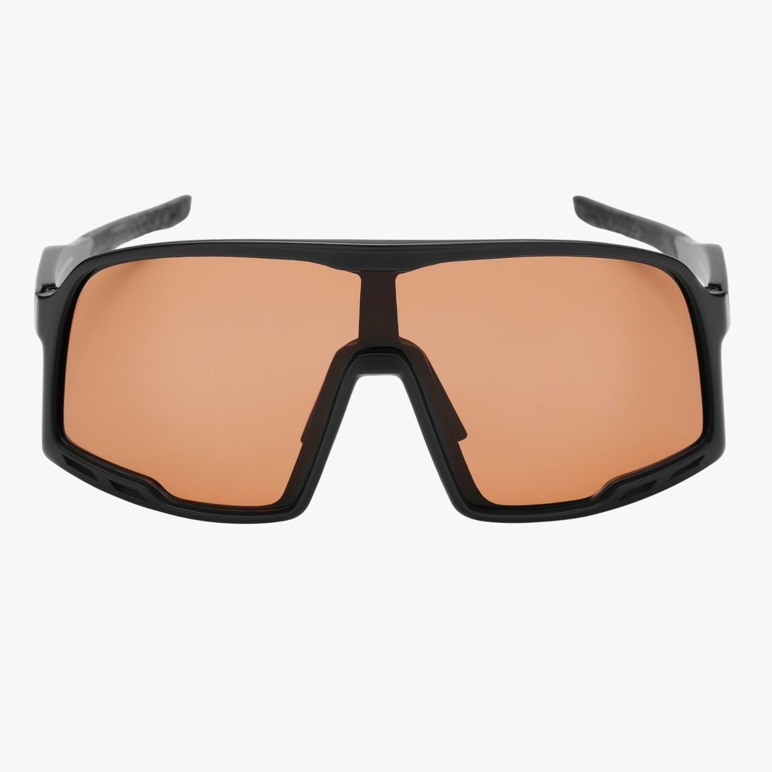 Gafas deportivas CHPO Henrik Black Amber con montura matte black y lente amber UV400 Cat 2
