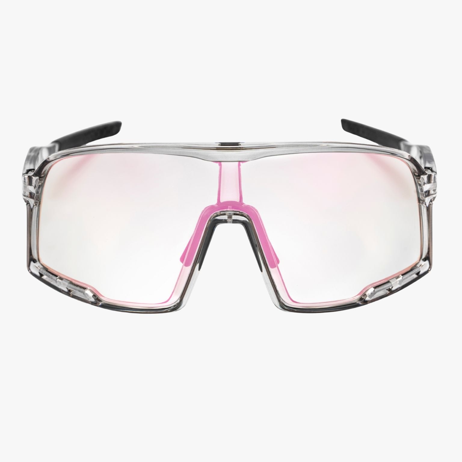 Gafas deportivas CHPO Henrik Photochromic con montura grey reciclada y lente fotocromática rosa UV400
