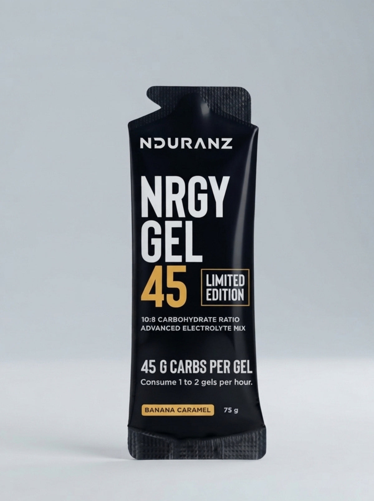 Gel energético Nduranz Nrgy Gel 45 banana y caramelo
