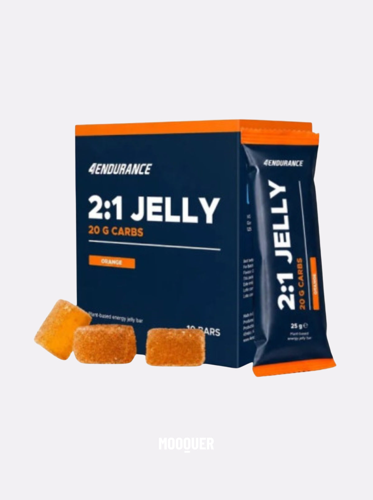 Gominolas energéticas 4Endurance 2:1 Jelly Bar naranja