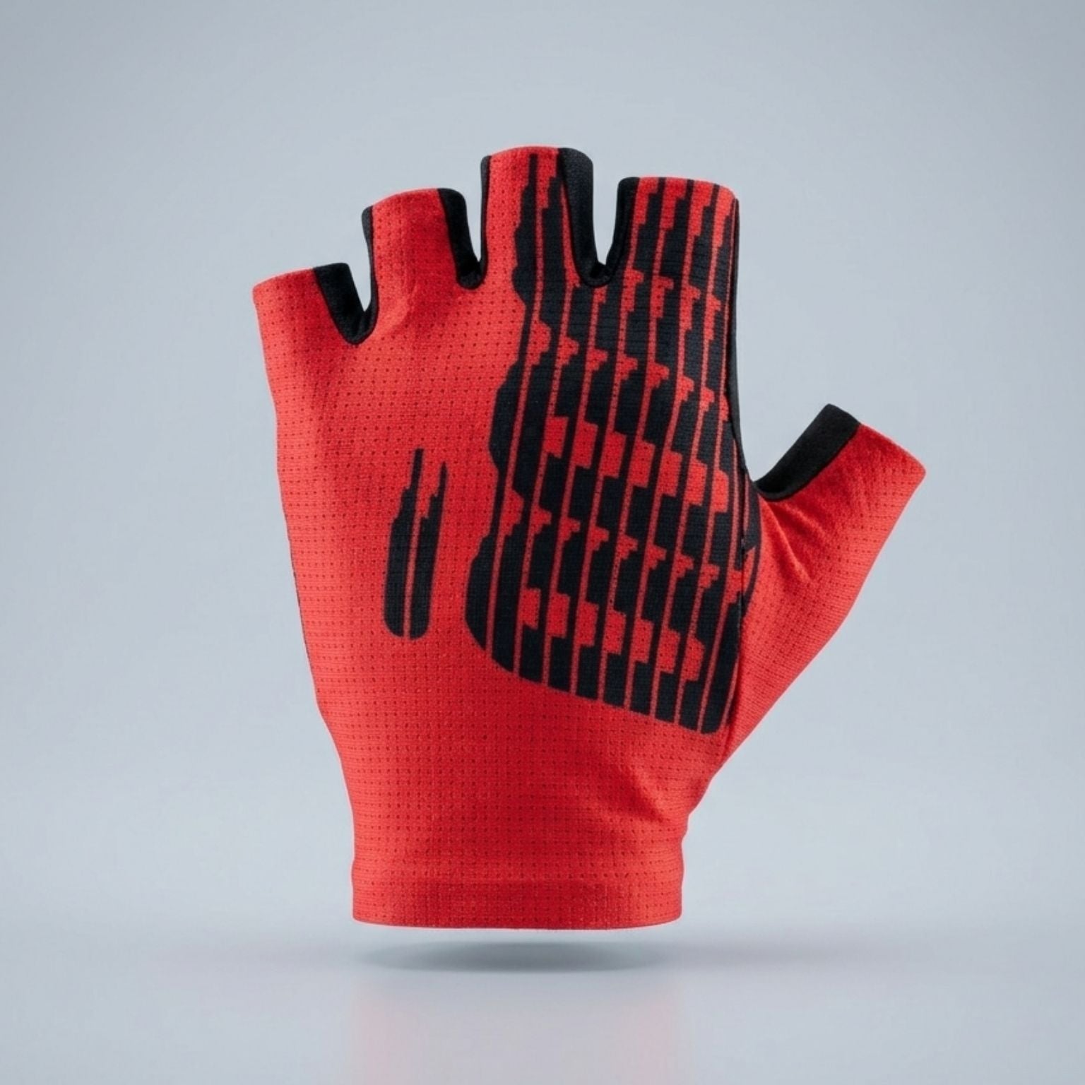 Guantes de ciclismo de verano Aria Rojo de Mooquer con logo OOQ sublimado