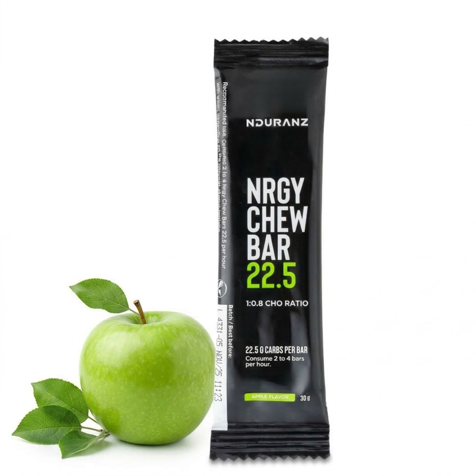 barritas energeticas nduranz chew bar 22.5 manzana