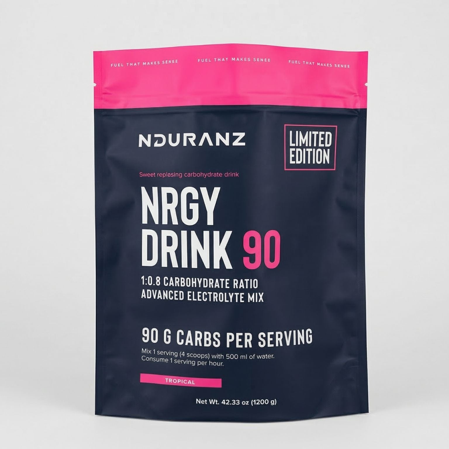 bebida energetica 90g carbohidratos nduranz nrgy drink 90