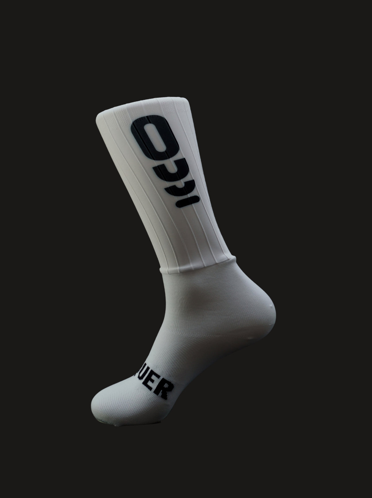 Calcetín de ciclismo Aero White Supercorsa blanco de caña alta