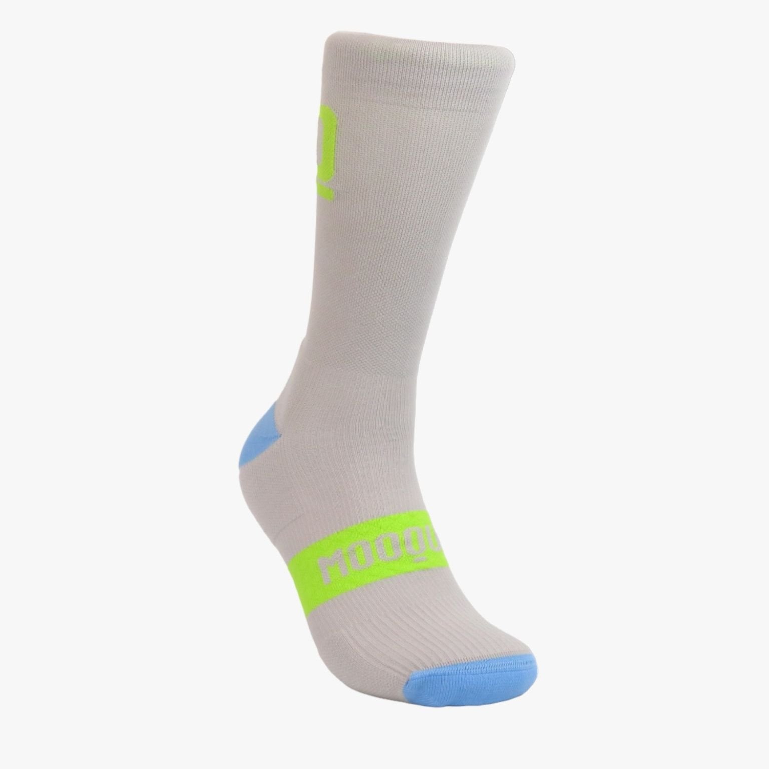 Ajuste firme en calcetines ciclismo gris Mooquer