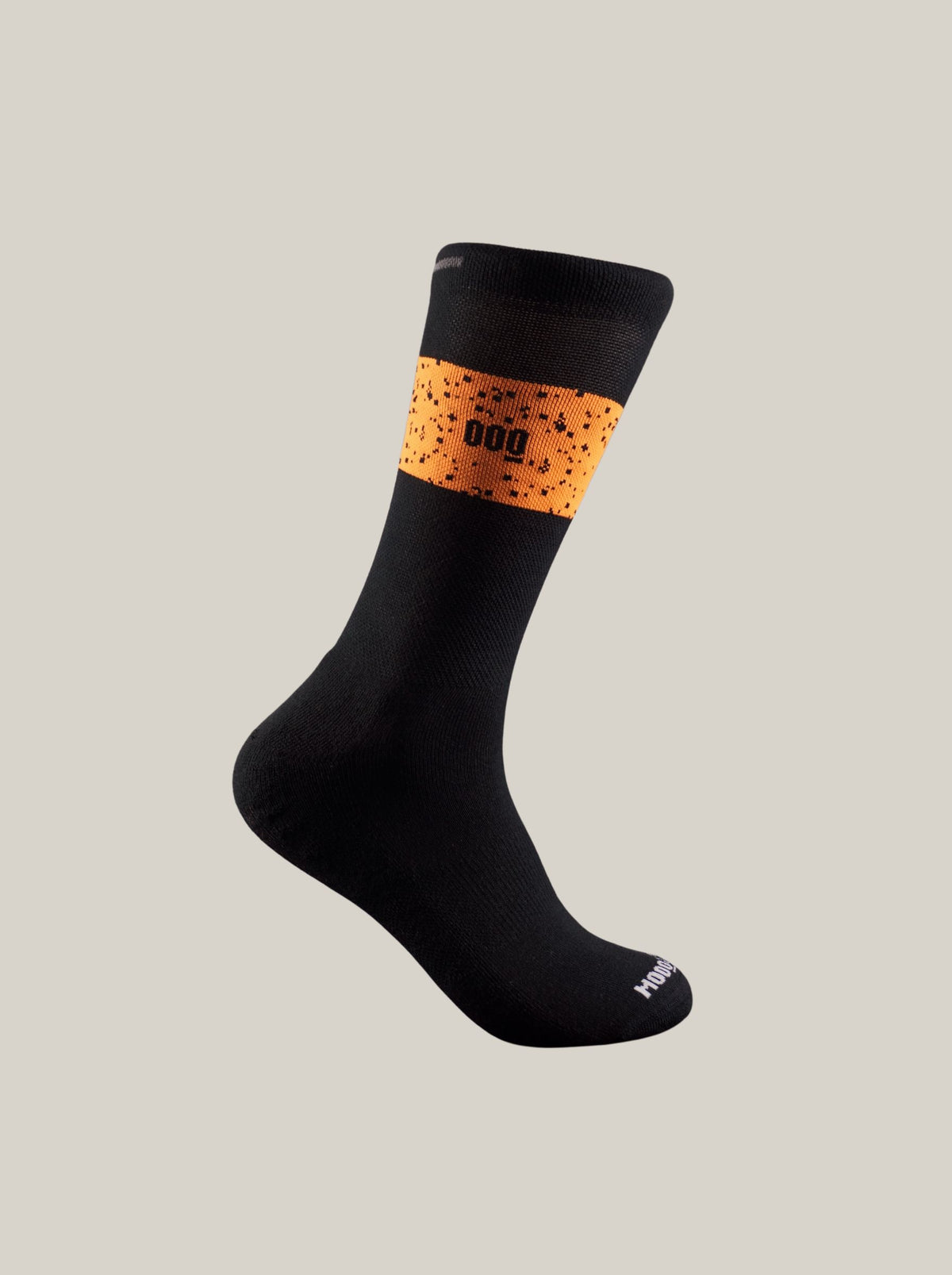 Calcetines de ciclismo térmicos Beacon Thermique+ de Mooquer, vista lateral