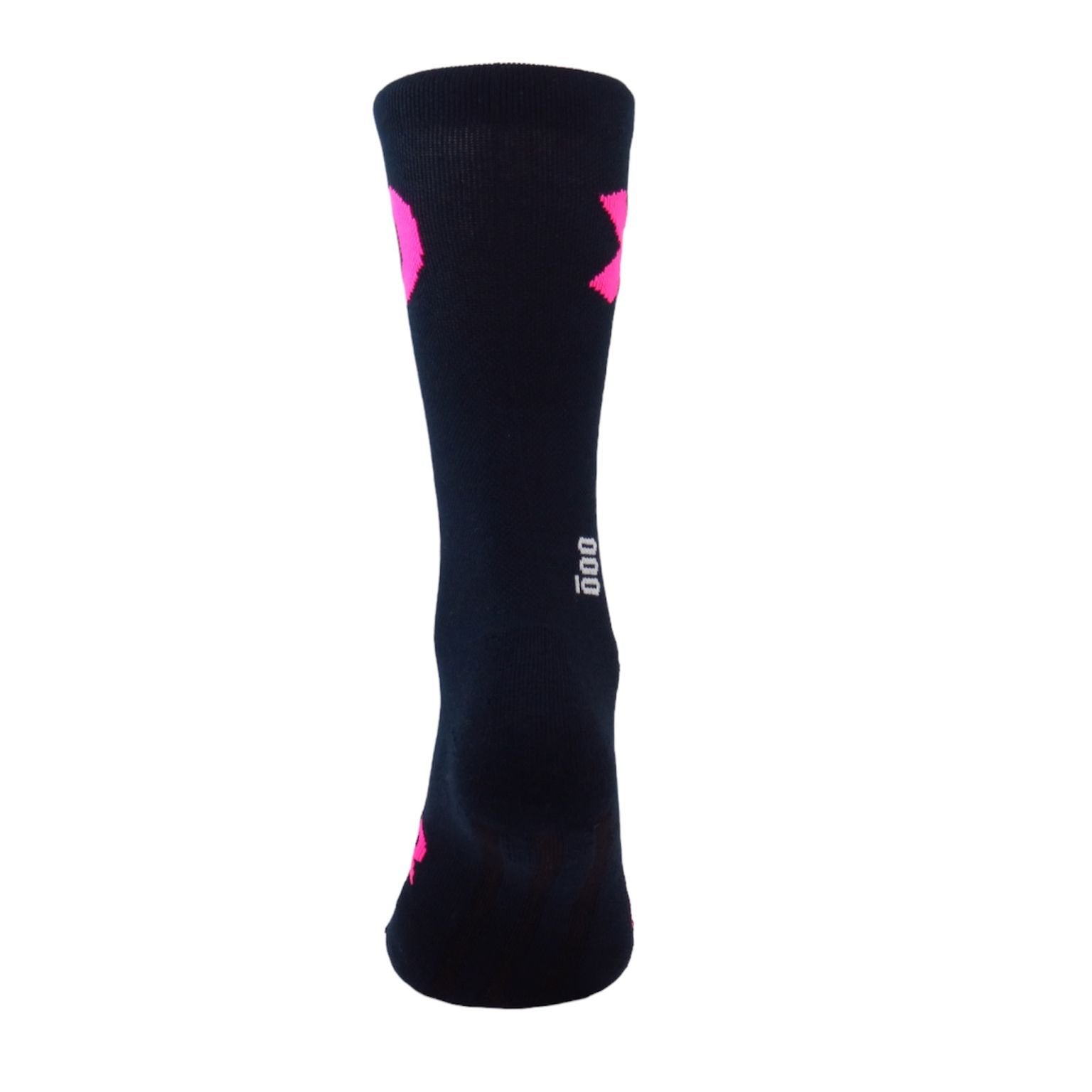 Detalle de la caña y el ajuste elástico en los calcetines X Pink Thermique+ Copper