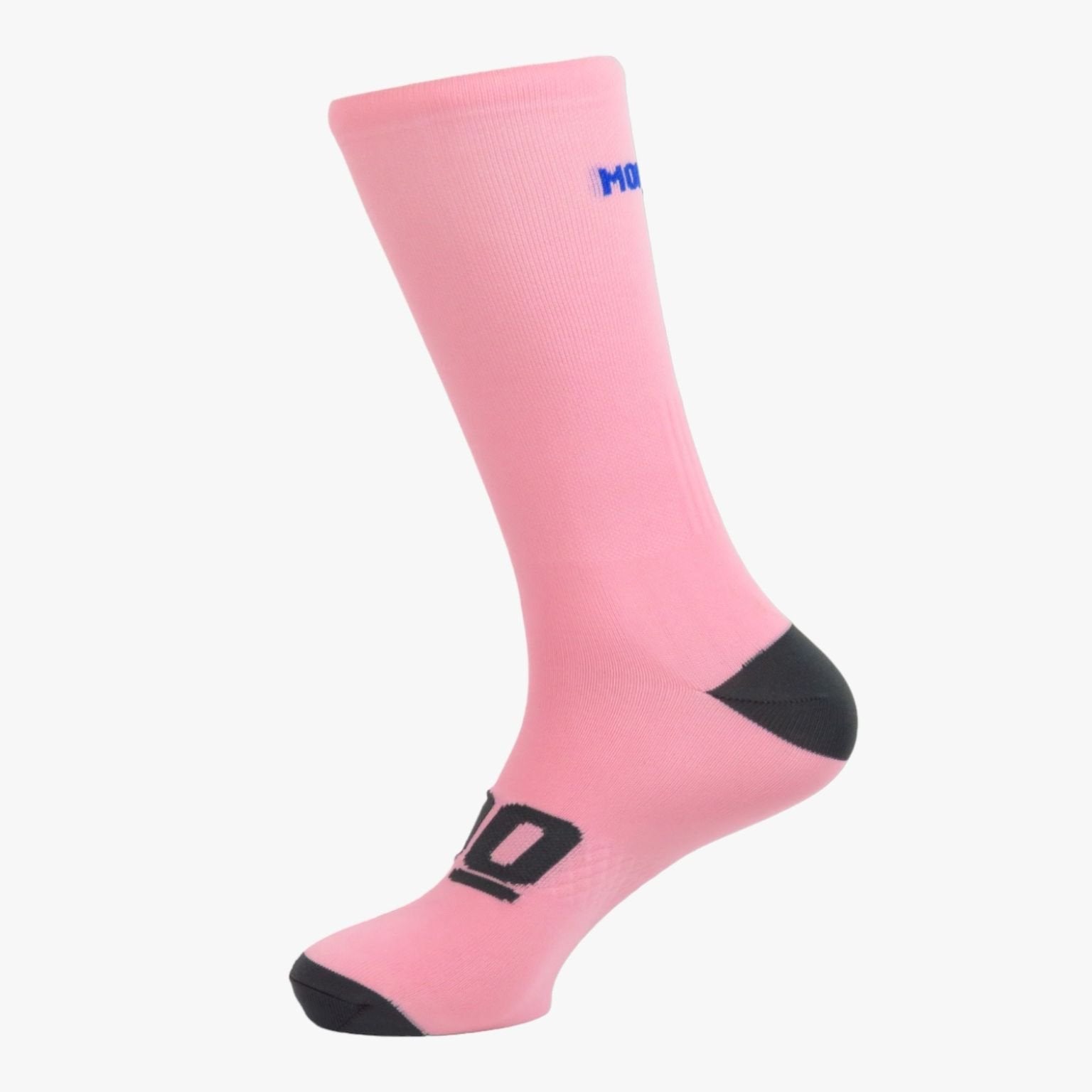 Refuerzo tendón de Aquiles en calcetines ciclismo rosa