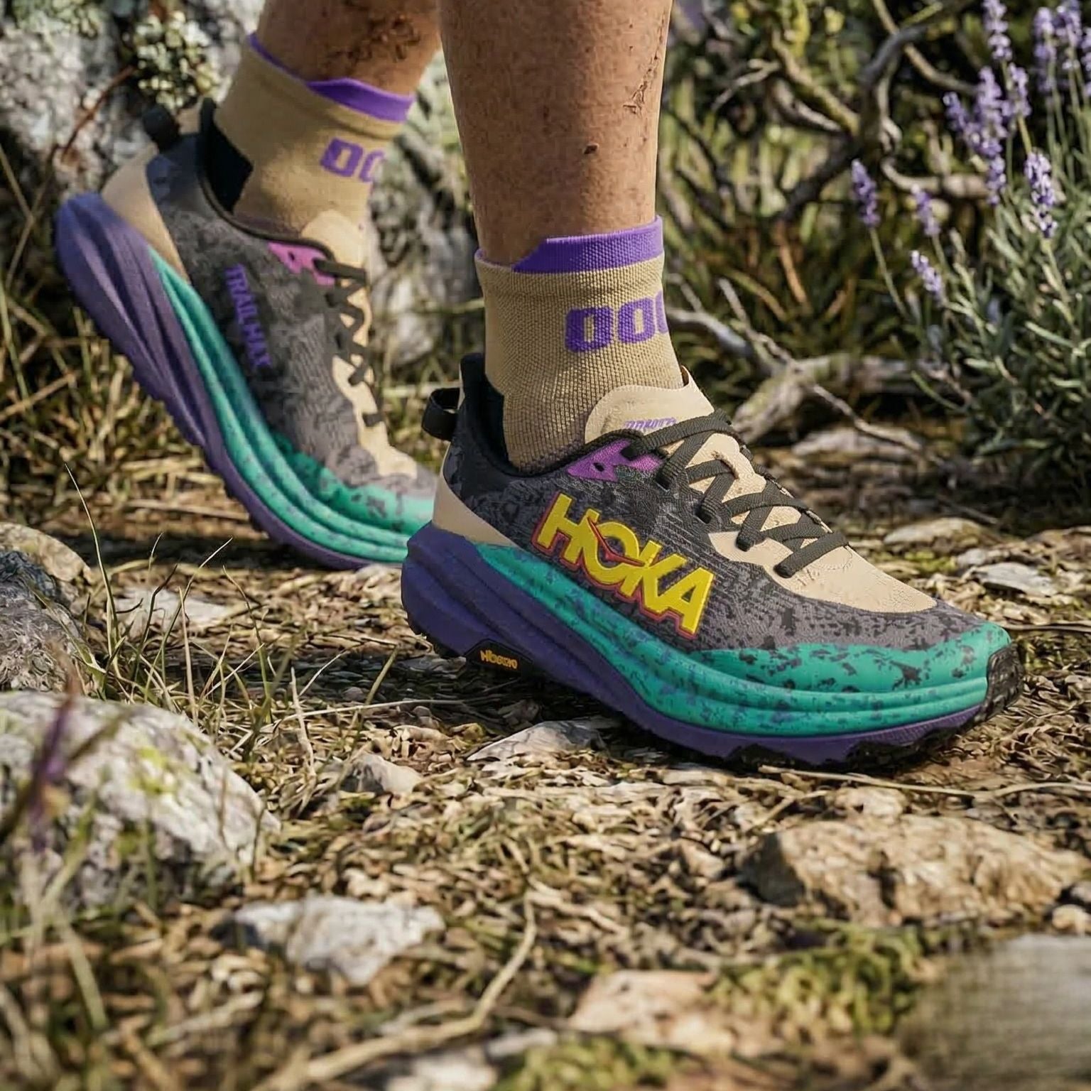 calcetines running trail Mooquer Quitina refuerzos