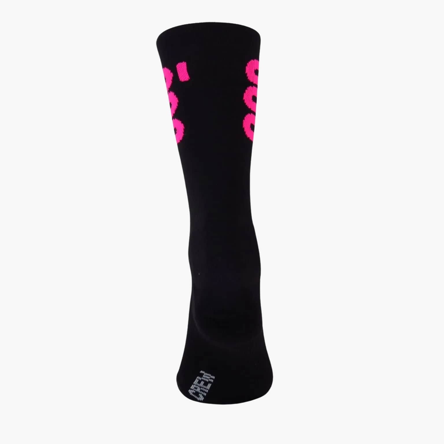 Detalle refuerzos en calcetines ciclismo Crew Pink Stan