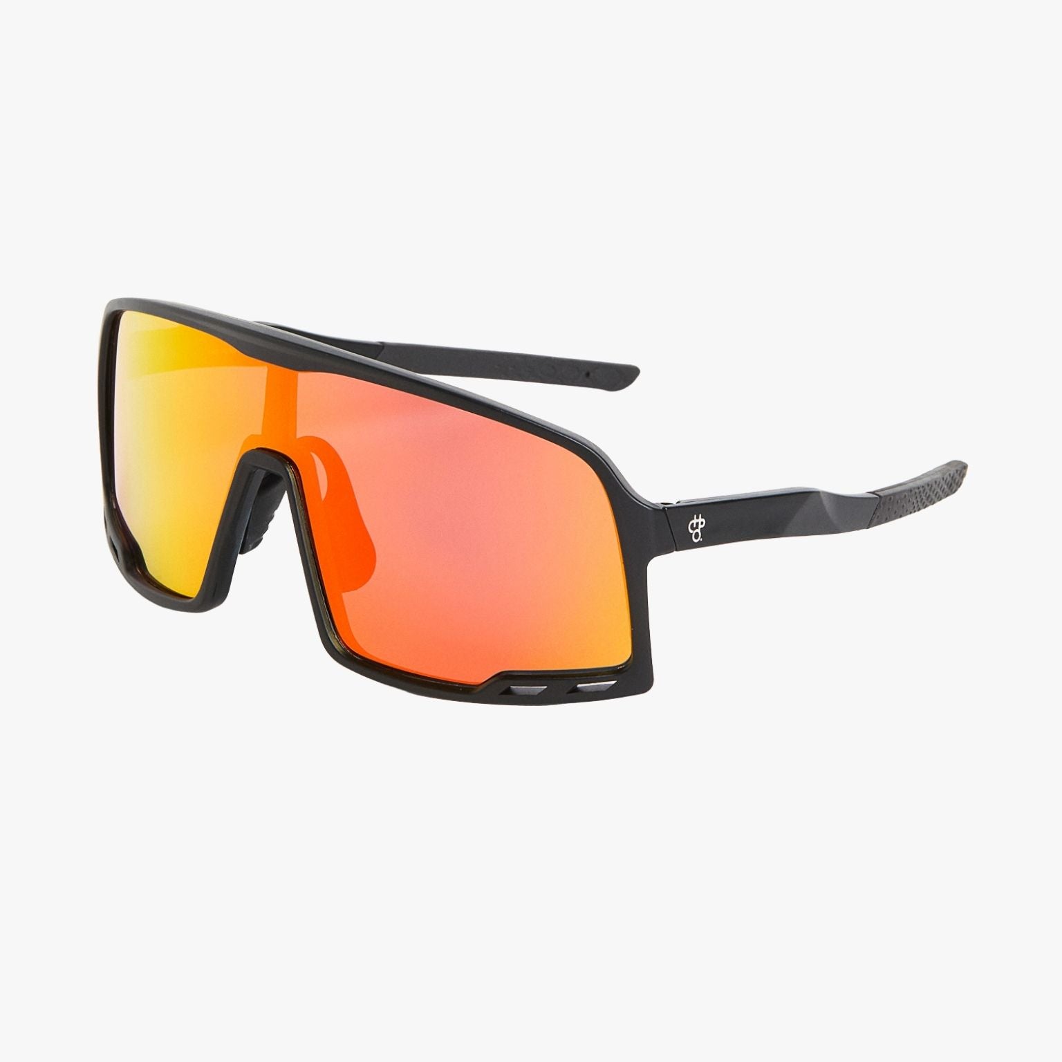 Gafas deportivas CHPO Henrik negras lente polarizada espejada vista frontal