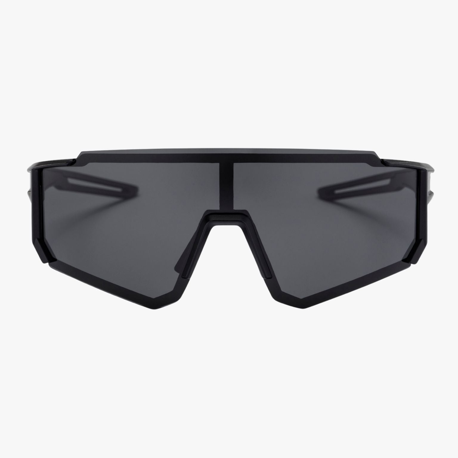 Gafas deportivas CHPO Siri de montura y lente negra mate, vista frontal