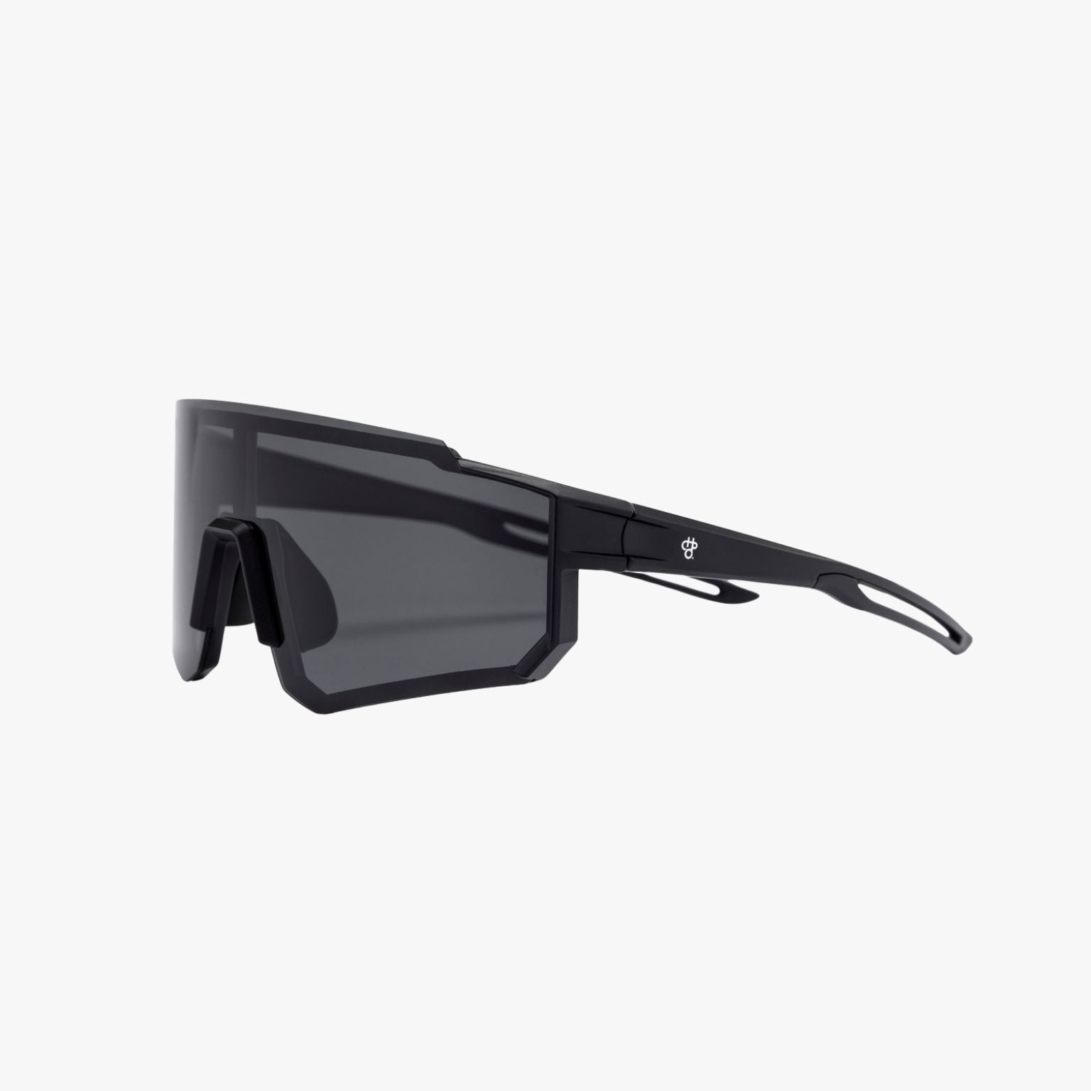 Perfil de las gafas CHPO Siri total black de pantalla aerodinámica con nariz de goma