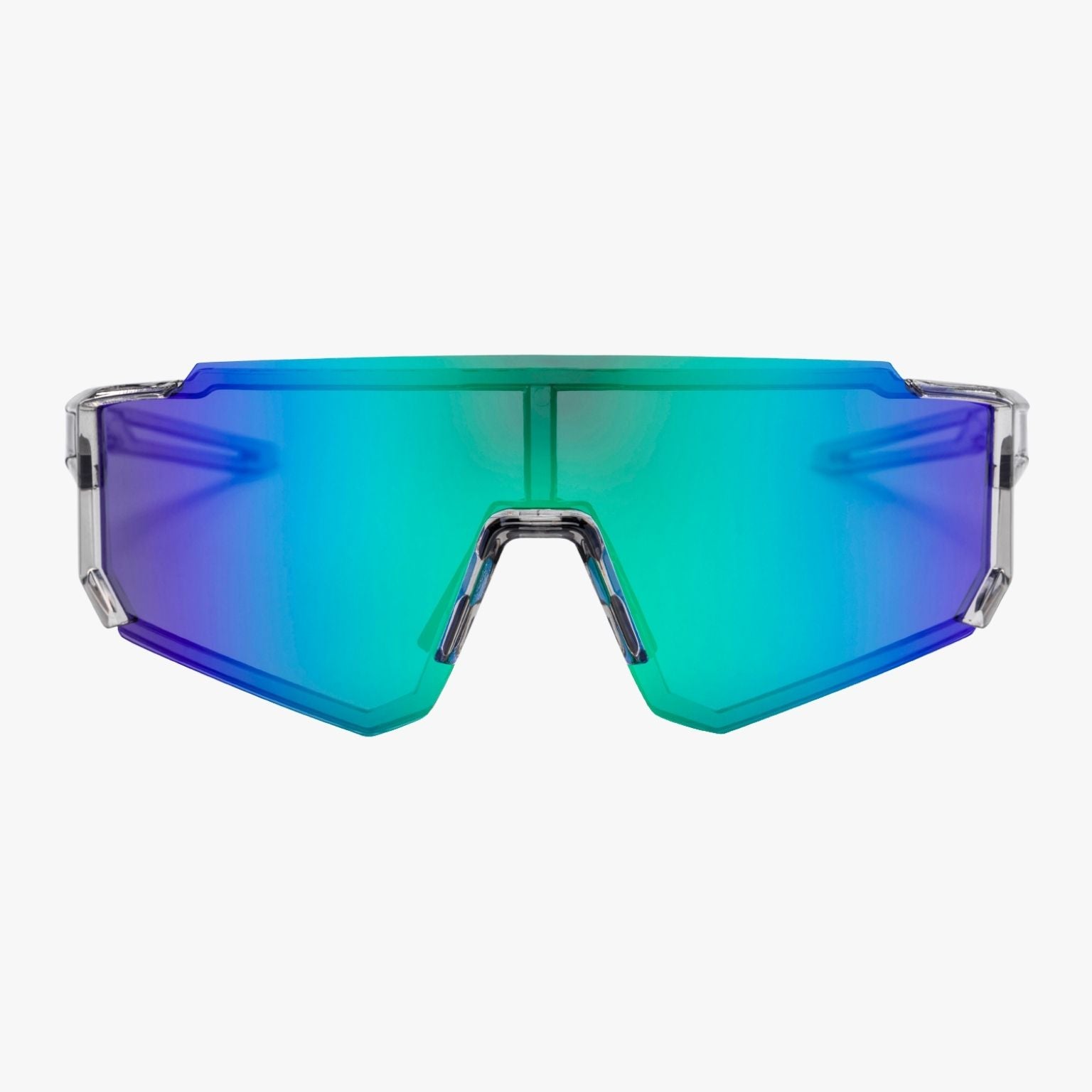 Gafas deportivas CHPO Siri lente espejo iridiscente arcoíris vista frontal
