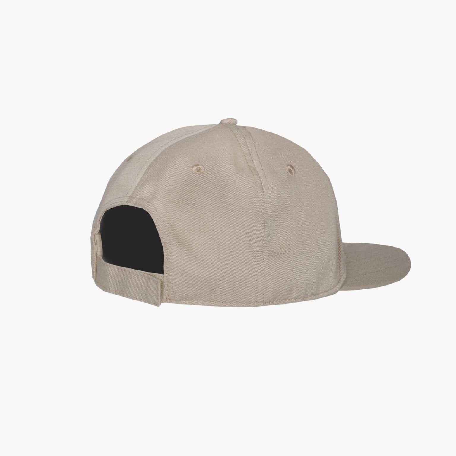 Detalle bordado 3D en gorra Nomad Beige Recycled Mooquer