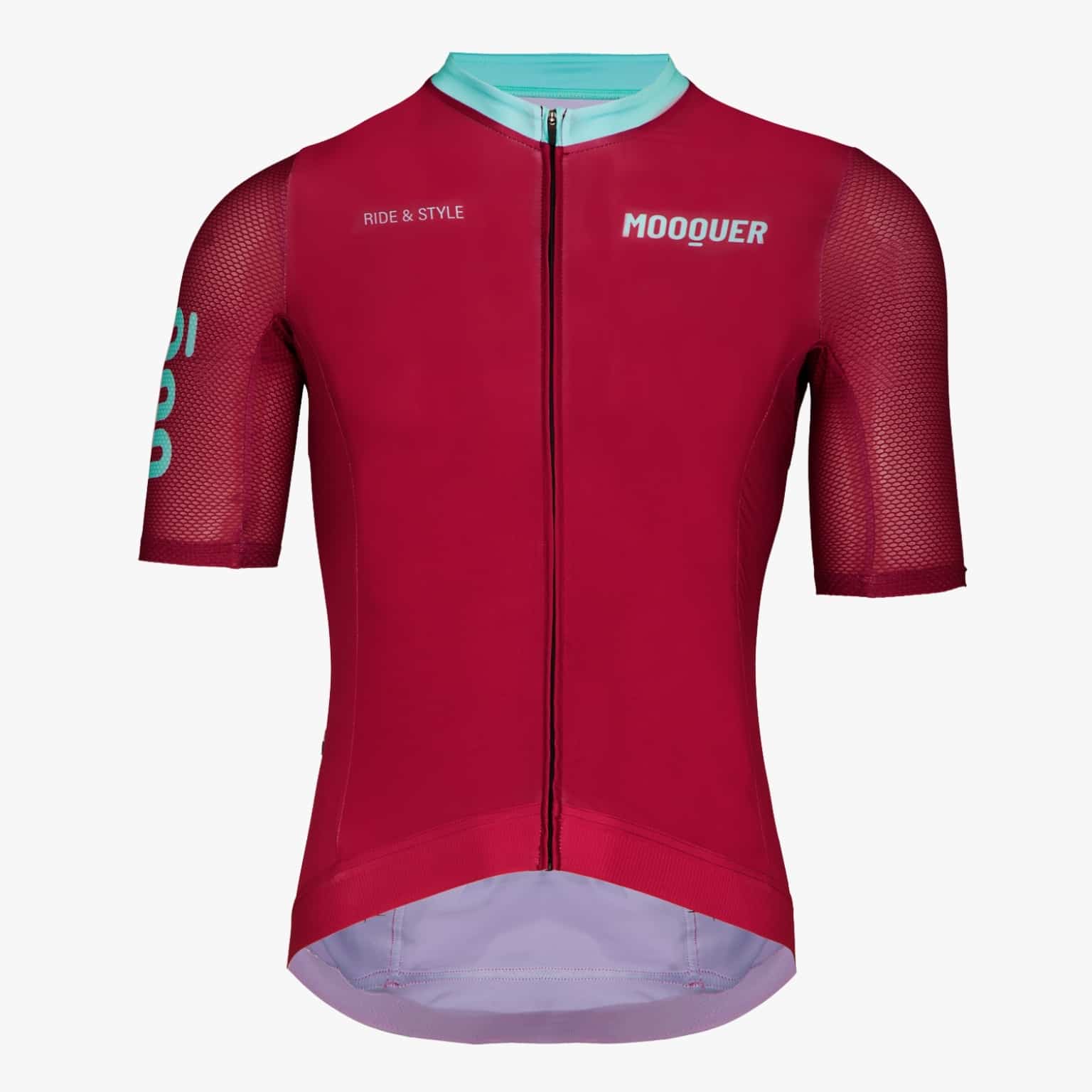 Maillot de ciclismo granate Wine Supreme Mooquer