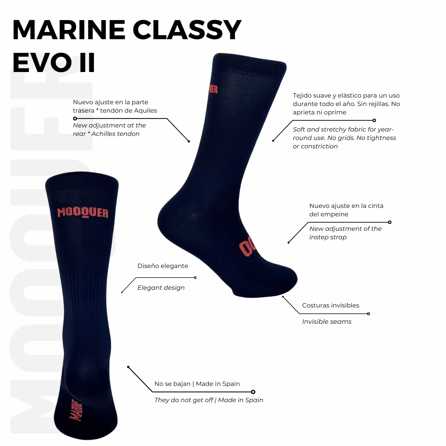 Chaussettes de cyclisme Marine Classy EVO II