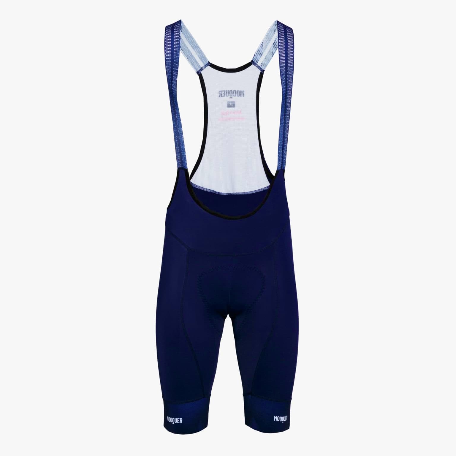 Culotte bib corto Corsa Pro Deep Blue de Mooquer en azul marino, vista general