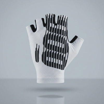 video detalle guantes aria blancos