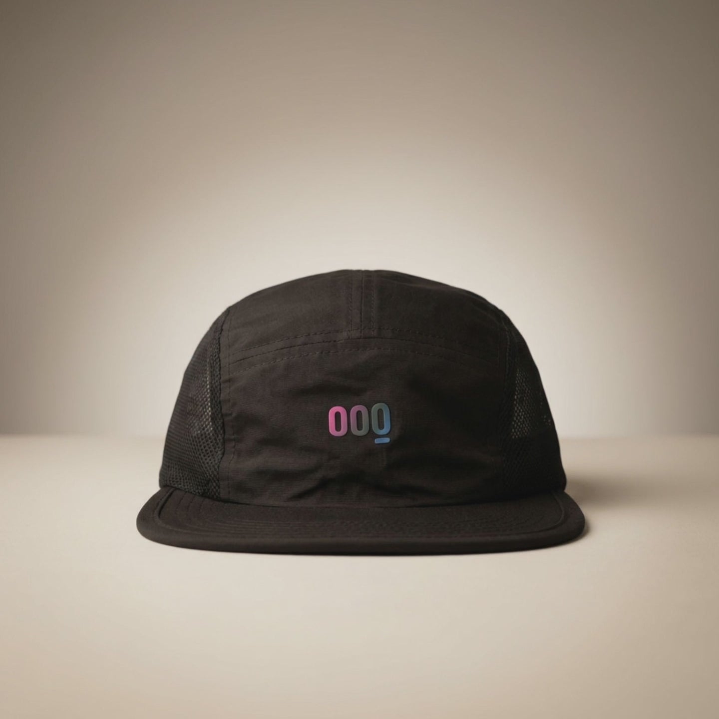 gorra de trail running negra Mooquer