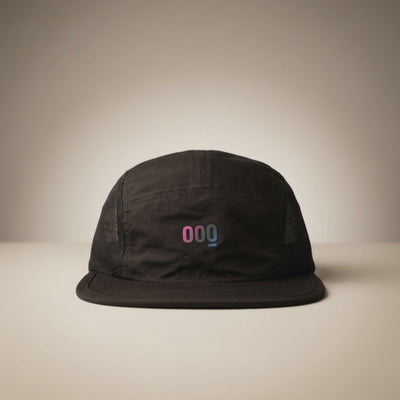 gorra de trail running negra Mooquer