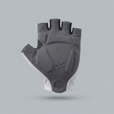 video guantes de ciclismo blancos para el verano con palma elastic interface Mooquer