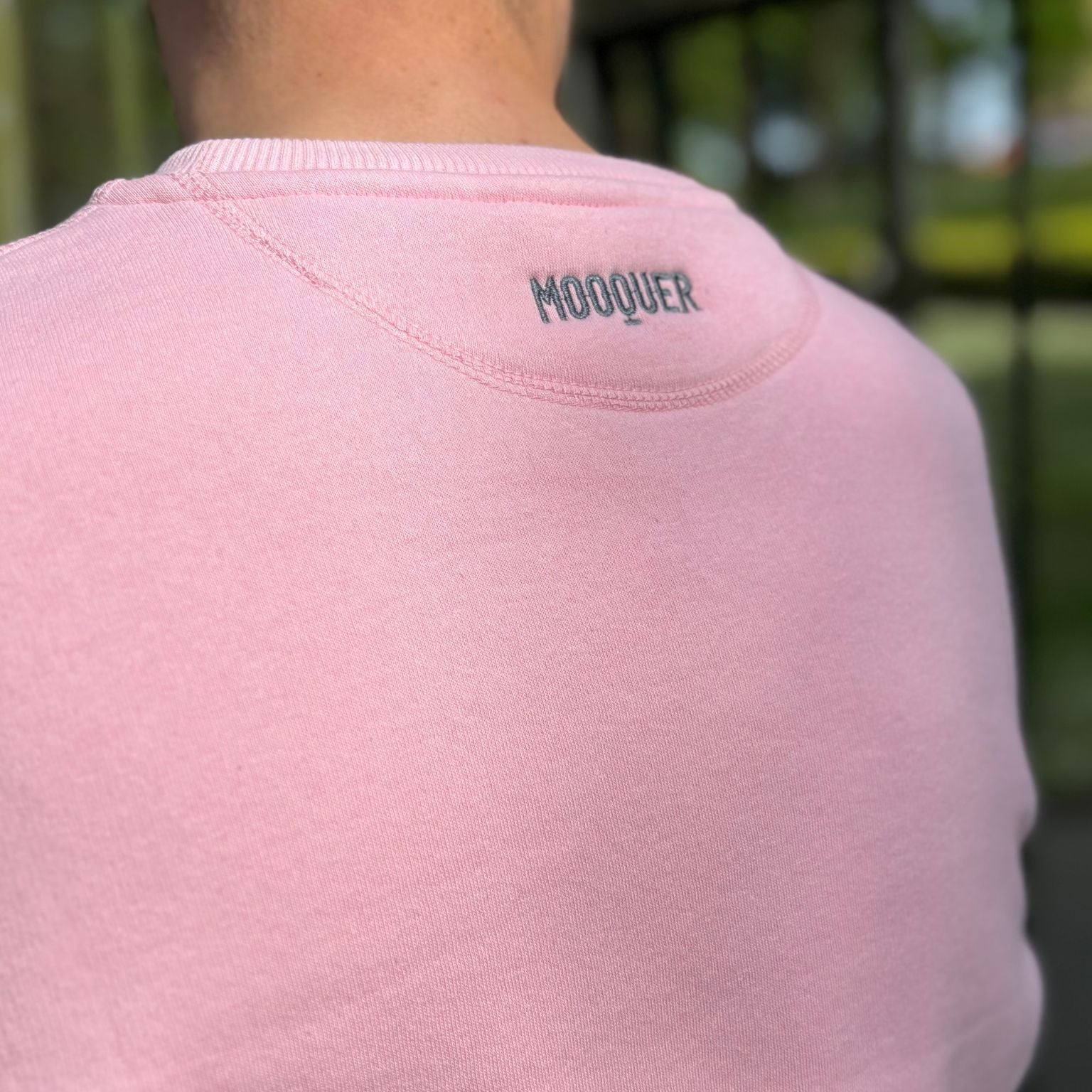 Sudadera de hombre color rosa